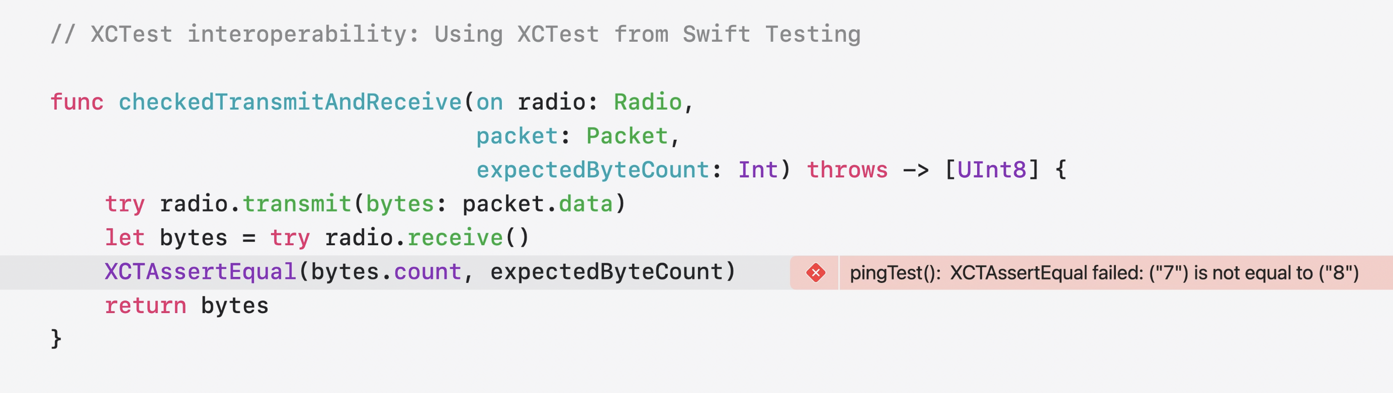 XCTest assertions as Swift Testing issues