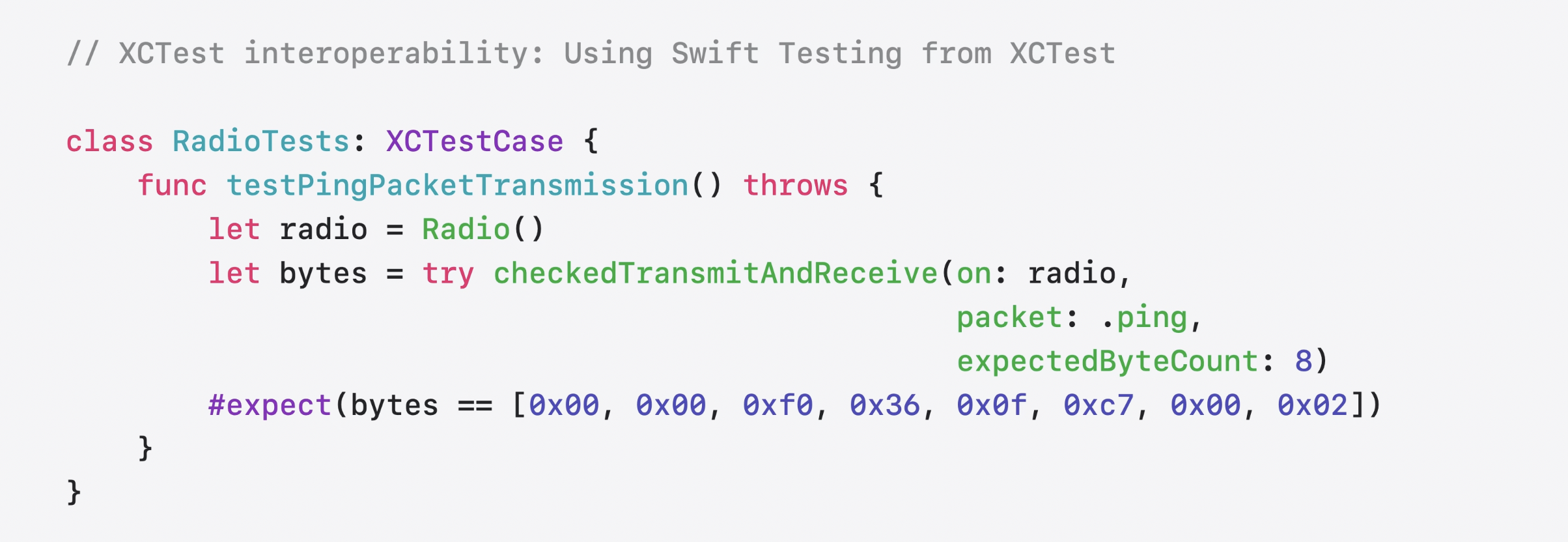 #expect in XCTest
