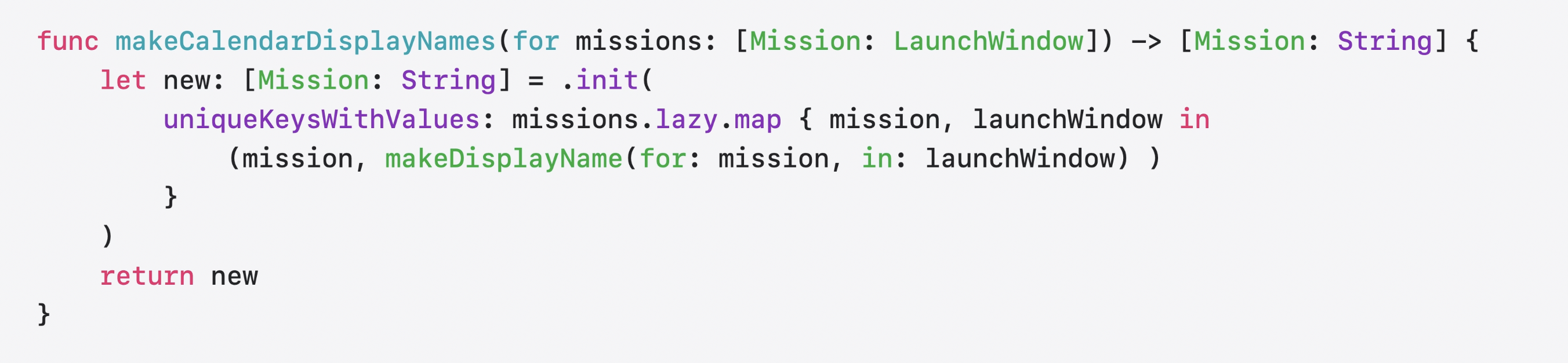 Mapping over a dictionary — before