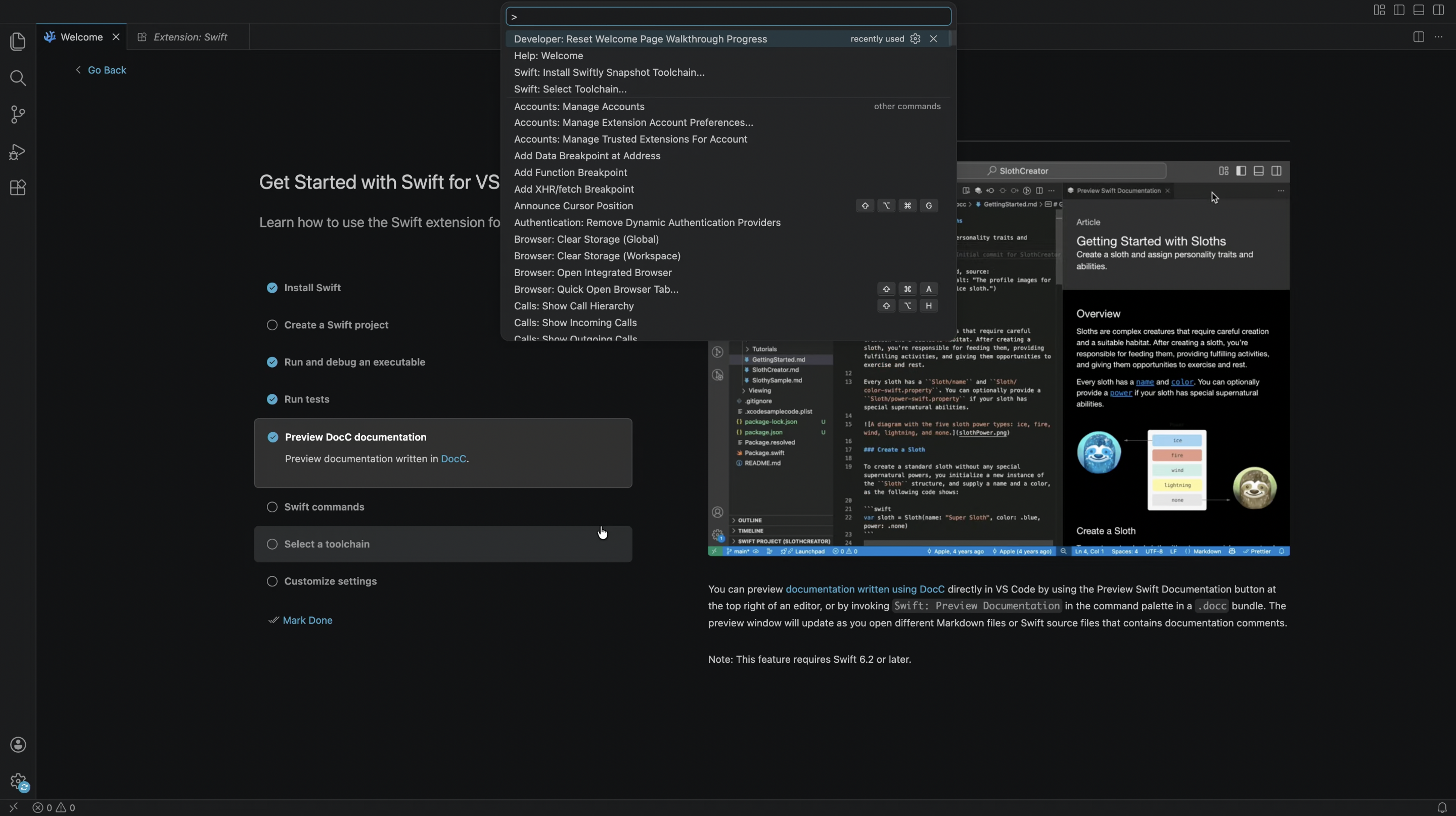 Choosing a toolchain with swiftly