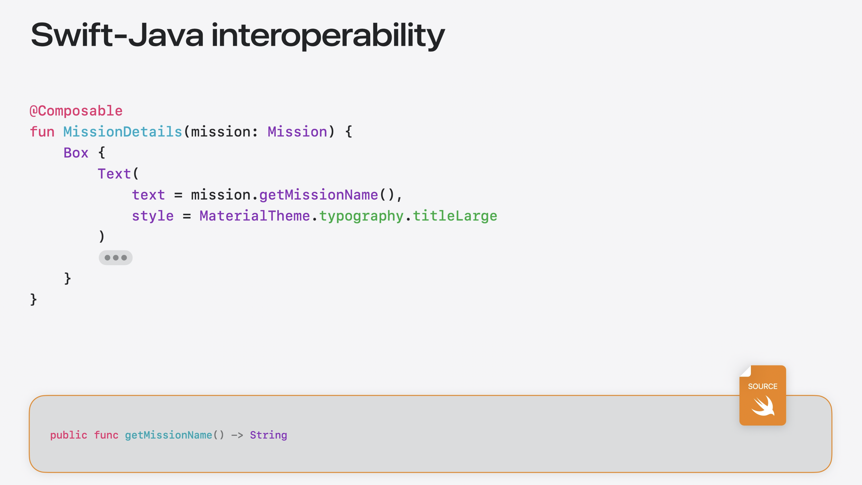 Calling Swift from Kotlin