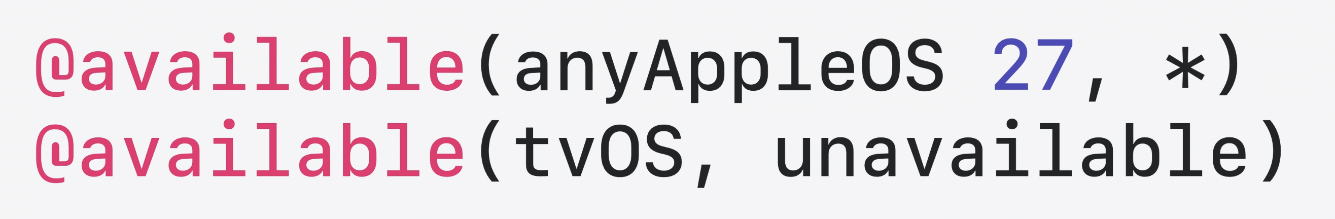 Adding platform exclusions