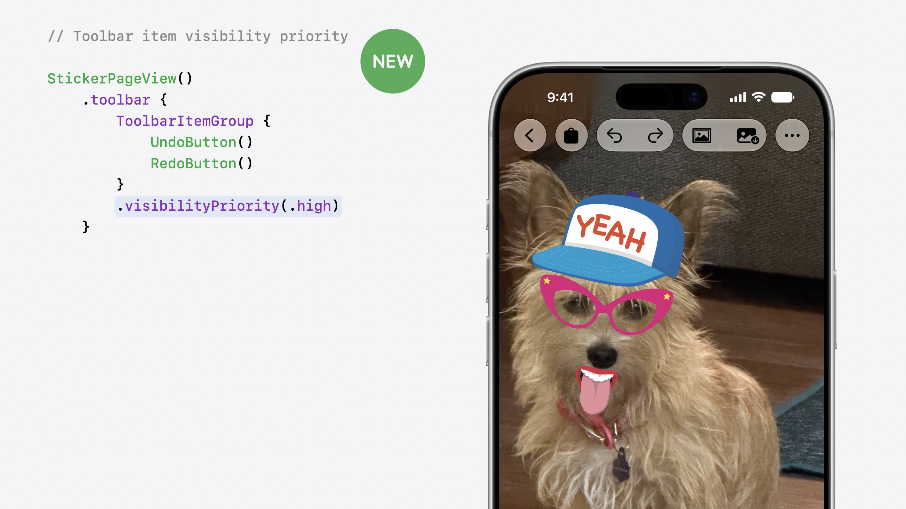 visibilityPriority modifier
