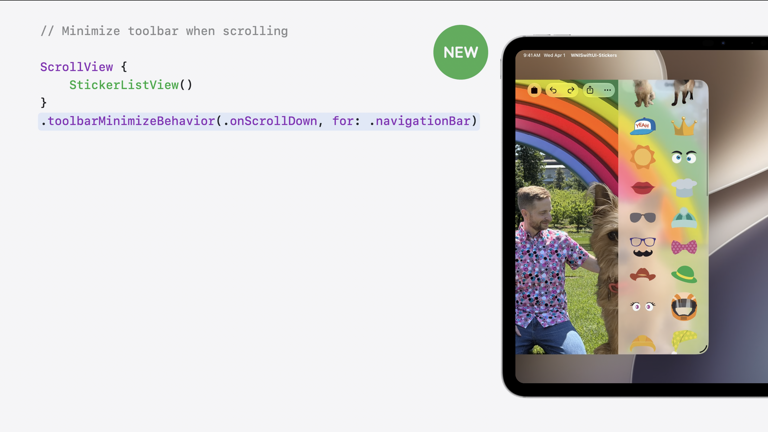 toolbarMinimizeBehavior