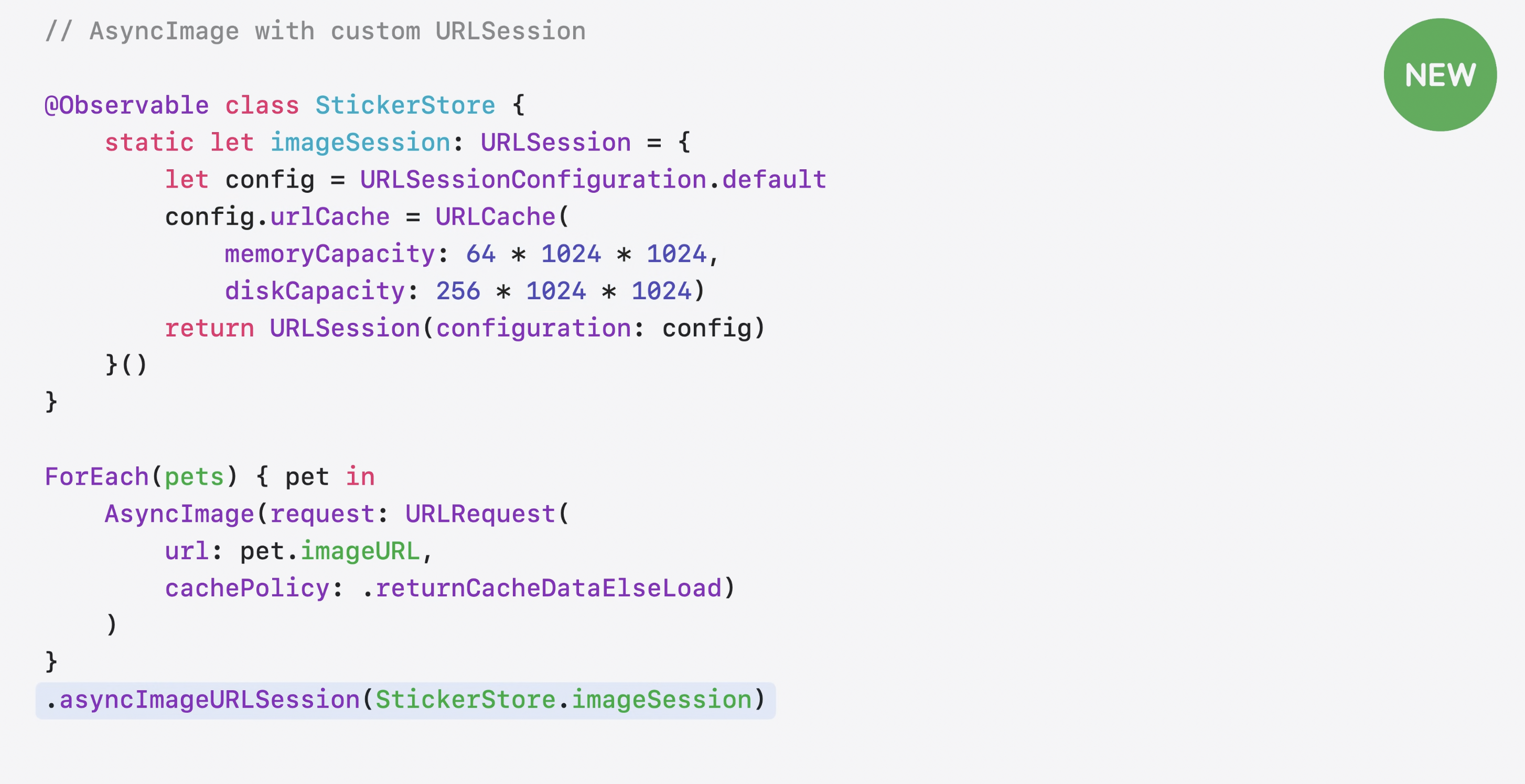 AsyncImage custom URLSession