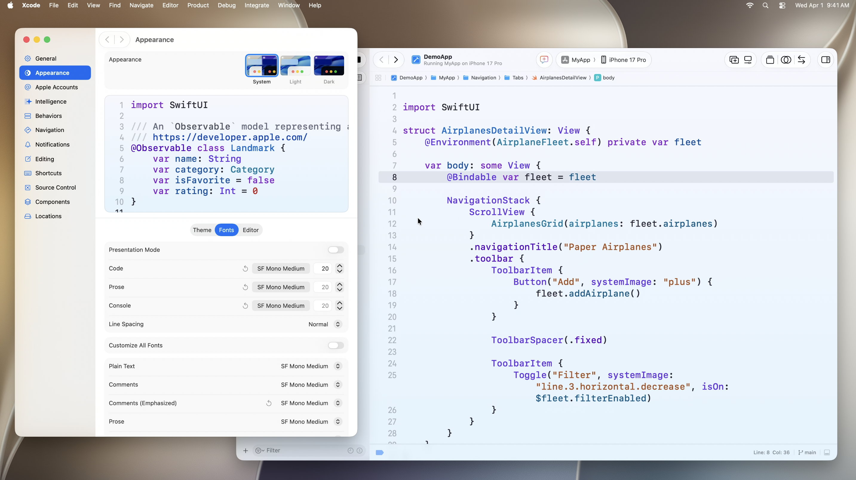 New themes